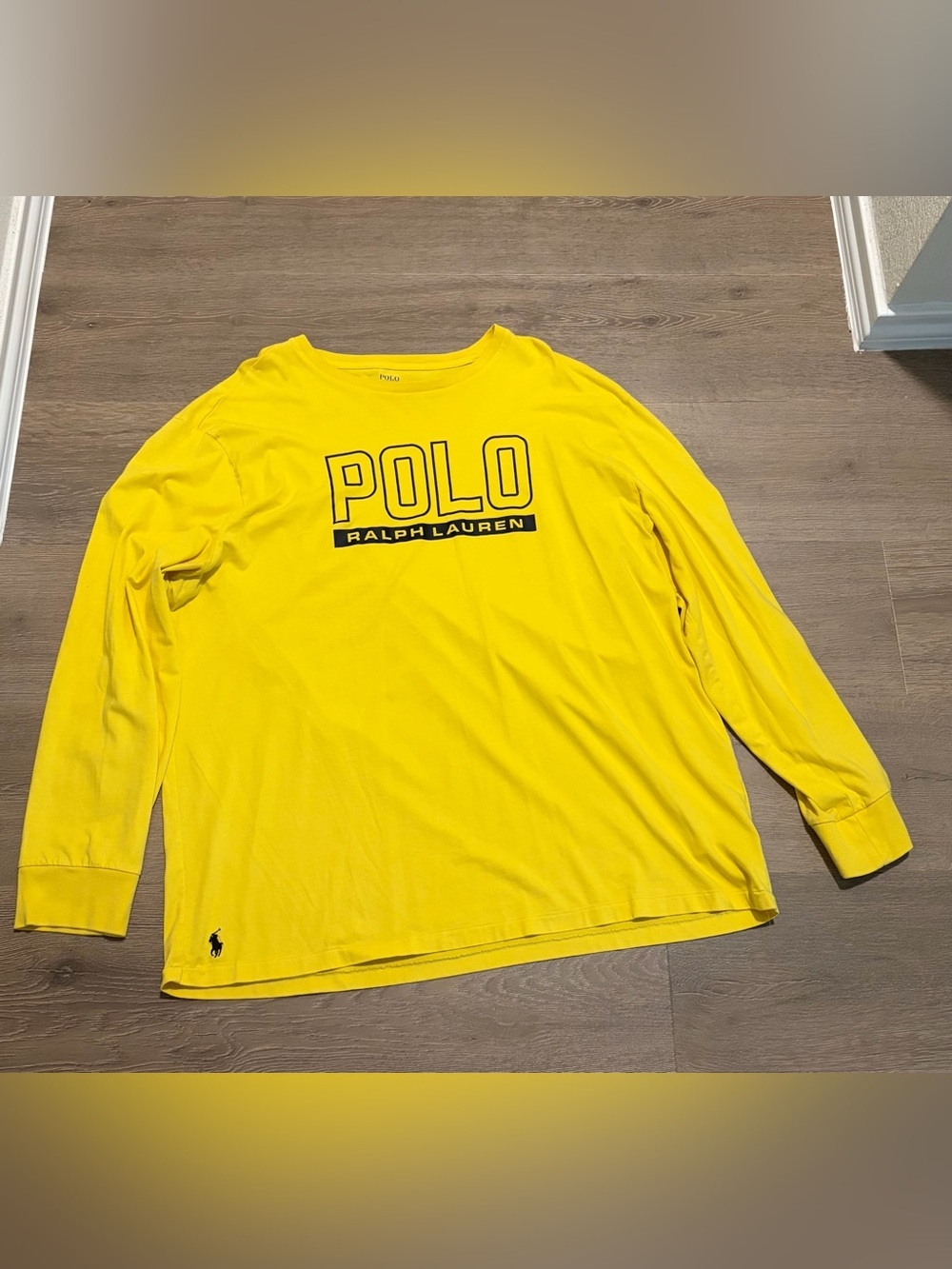 Polo by Ralph Lauren Yellow Long Sleeve Graphic Tee